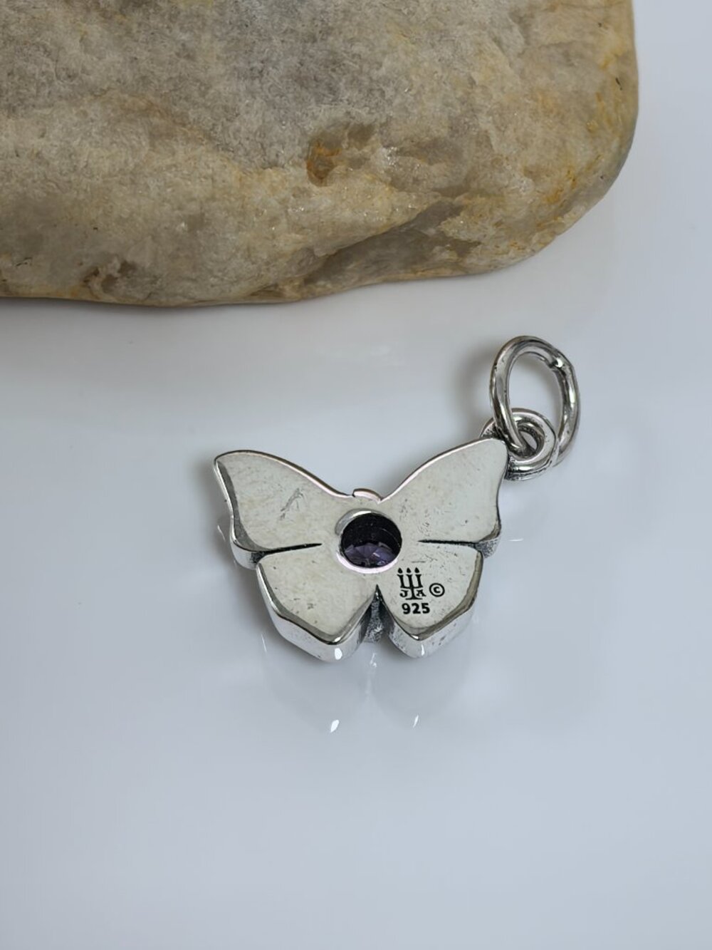 James Avery Butterfly Gemstone Charm (Purple), S925 Silver Jewelry (Women's) - Picture 4 of 4